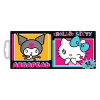 78128 Акварель медовая "Hello Kitty&amp;friends", 12 цветов б/к, картонная упаковка, европодвес 1420929145