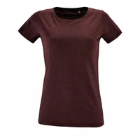 Футболка женская Regent Fit Women, бордовый меланж 218251668