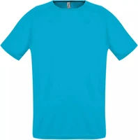 Футболка унисекс Sporty 140, бирюзовая 61468791