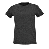 Футболка женская Imperial Fit Women, черный меланж 1295374305