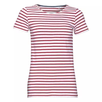 Футболка Miles Women белая с красным 1551852477