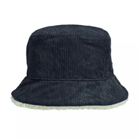 Панама Bucket двусторонняя утепленная, темно-серая с бежевым 715961272