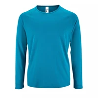 Футболка с длинным рукавом Sporty LSL Men, ярко-бирюзовая 1388598608