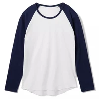 Футболка женская с длинным рукавом Milky Lsl, белая с темно-синим 1761490427