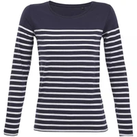 Футболка женская с длинным рукавом Matelot LSL Women, синяя с белым 497983802