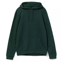 Толстовка с капюшоном унисекс Hoodie, темно-зеленый меланж 712084569