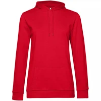 Толстовка с капюшоном женская Hoodie, красная 1840640420