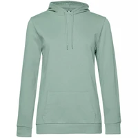 Толстовка с капюшоном женская Hoodie, серо-зеленая 1969392692