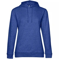 Толстовка с капюшоном женская Hoodie, ярко-синий меланж 1606625077
