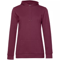 Толстовка с капюшоном женская Hoodie, бордовая 472680291