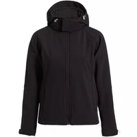Куртка женская Hooded Softshell черная 674832701