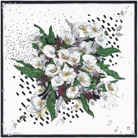 Платок шелковый Delicate, каллы 263385519