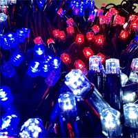 Комплект освещения на Елку 3 м. Классик Красный/Белый/Синий 300 led ЕлкаСайт 174749076