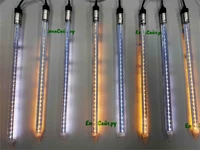 Комплект Тающие сосульки белые, теплые Led 10 колб к освещению на елки 4 м. ЕлкаСайт 916377791