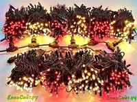 Комплект освещения на Елку 5 м. Классик Красный/Теплый 800 led ЕлкаСайт 2107216562