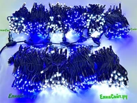 Комплект освещения на Елку 6 м. Классик Синий/Белый 1100 led ЕлкаСайт 619155603