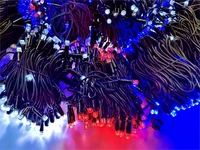 Комплект освещения на Елку 7 м. Премиум Красный/Белый/Синий 3000 led ЕлкаСайт 1793938640