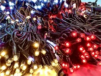Комплект освещения на Елку 8 м. Премиум Красный/Белый/Теплый 4400 led ЕлкаСайт 1978805209