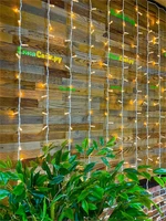 Светодиодный занавес уличный 2x2м. 320 теплых диодов, с мерцанием, белый каучук, IP65 - CH22Bww CEIMAR 22185728
