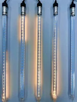 Тающие сосульки для улицы 10 шт. 80 см., цвет теплый, черный каучук, 12V IP65 МДМ+ 1744889309