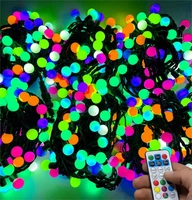 Гирлянда нить уличная 50 м. 400 диодов SMART RGB (шар 2,3 см.), пульт, черный каучук, IP65 - 50-Q523H CEIMAR 1655461737
