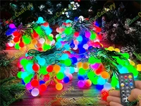 Гирлянда нить уличная 40 м. 320 диодов SMART RGB (шар 2,3 см.), пульт, белый каучук, IP65 - 40-Q525B CEIMAR 523705186