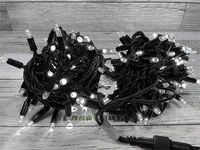 Гирлянда нить уличная 20м. 200 белых диодов, статика, черный каучук, 24V, IP65 - 20-205-516Hw CEIMAR 1278378834