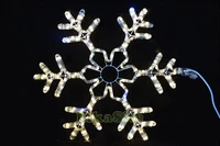 Светодиодная снежинка 60см. (дюралайт теплый с мерцанием) - 7063WWF LEON LED (LIGHT) 720308139