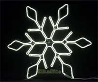 Светодиодная снежинка 67см. (гибкий Неон Flex Led белый) - 7232-67W Winner Light 545378543