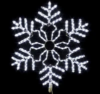 Светодиодная снежинка 86см. (дюралайт 11м. белый с мерцанием) - 9105-86W Winner Light 300701988