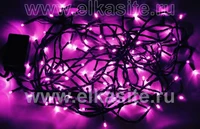 Гирлянда нить 7.5м. 100 розовых диодов, черный пвх - LN-100L-PI-BK LEON LED (LIGHT) 1415123133