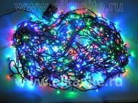 Гирлянда нить 32м. 500 разноцветных диодов, черный пвх - LN-500L-RGB-BK LEON LED (LIGHT) 1941751818