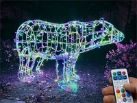 Медведь светодиодный уличный 130x230x75 см. Хамелеон SMART RGB 24V - 18260 ЕлкаСайт 366387373