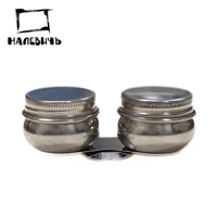 Масленка металлическая двойная с крышкой 1076978567