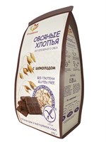 Хлопья овсяные с шоколадом без глютена 375г 18425
