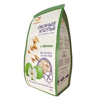 Хлопья овсяные с яблоком без глютена 375г 18427