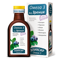 Эликсир “Для Зрения – Омега 3” на льняном масле 200мл 13333