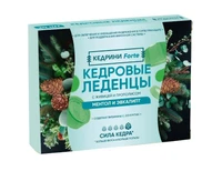 БАД Леденцы Кедровые Forte Мята и эвкалипт 20шт 64г 20697
