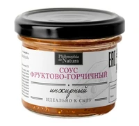 Соус “Инжирный” к сыру, горчичный медово-фруктовый, стекло 100г 20422