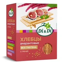 Хлебцы амарантовые кукурузно-рисовые с гречей 195г 12394