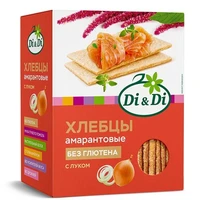 Хлебцы амарантовые кукурузно-рисовые с луком 195г 12822