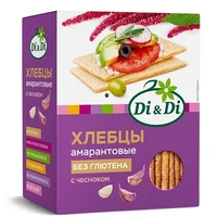 Хлебцы амарантовые кукурузно-рисовые с чесноком 195г 12823