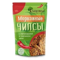 Чипсы морковные с перчиком чили 100г 16497