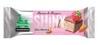 Батончик протеиновый Shiny Малина и Миндаль с коллагеном, глазурь 40г 21047