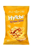 Чипсы нутовые Сыр Чеддер “Нутсы” безглютеновые 50г 19155