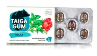 Смолка жевательная Taiga Gum “Relax” антистресс, релакс №5*8г 20291