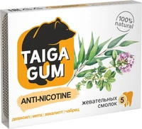 Смолка жевательная Taiga Gum “Anti-nicotine” против курения №5*8г 18662