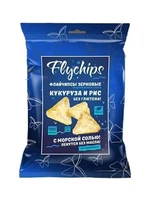 Флайчипсы кукурузно-рисовые с солью без глютена 40г 18089