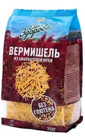 Макароны из амарантовой муки, кукурузные “Вермишель” б/глютена 250г 14457