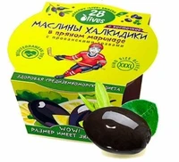 Маслины Халкидики в пряном маринаде, с косточкой 150г 20343